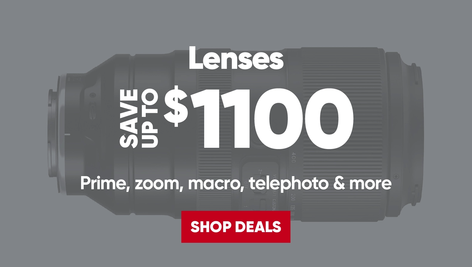 Shop boxing week deals on lenses!
