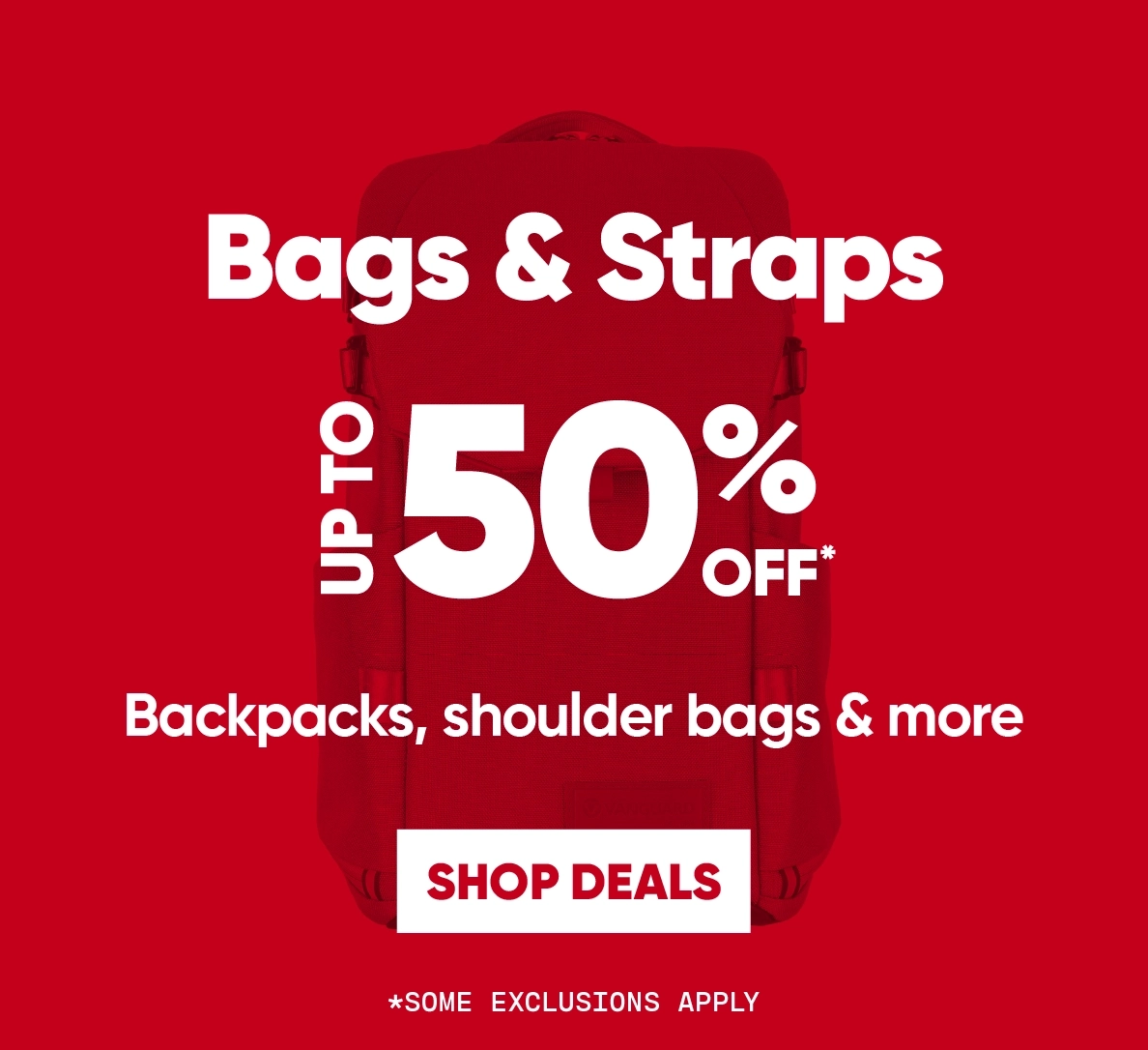 Shop boxing week deals on bags and straps!