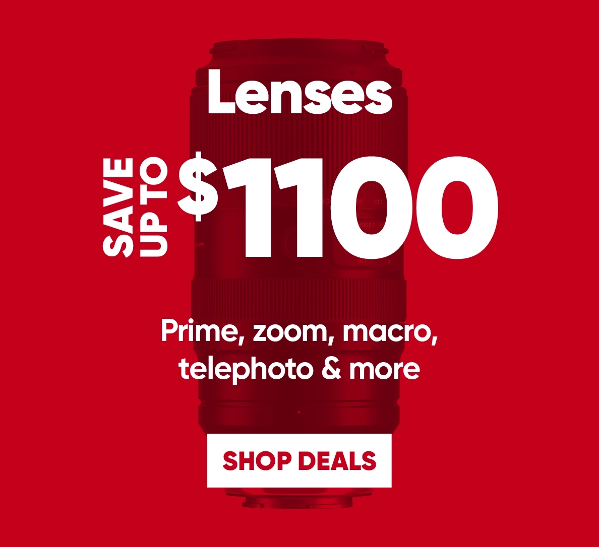 Shop boxing week deals on lenses!