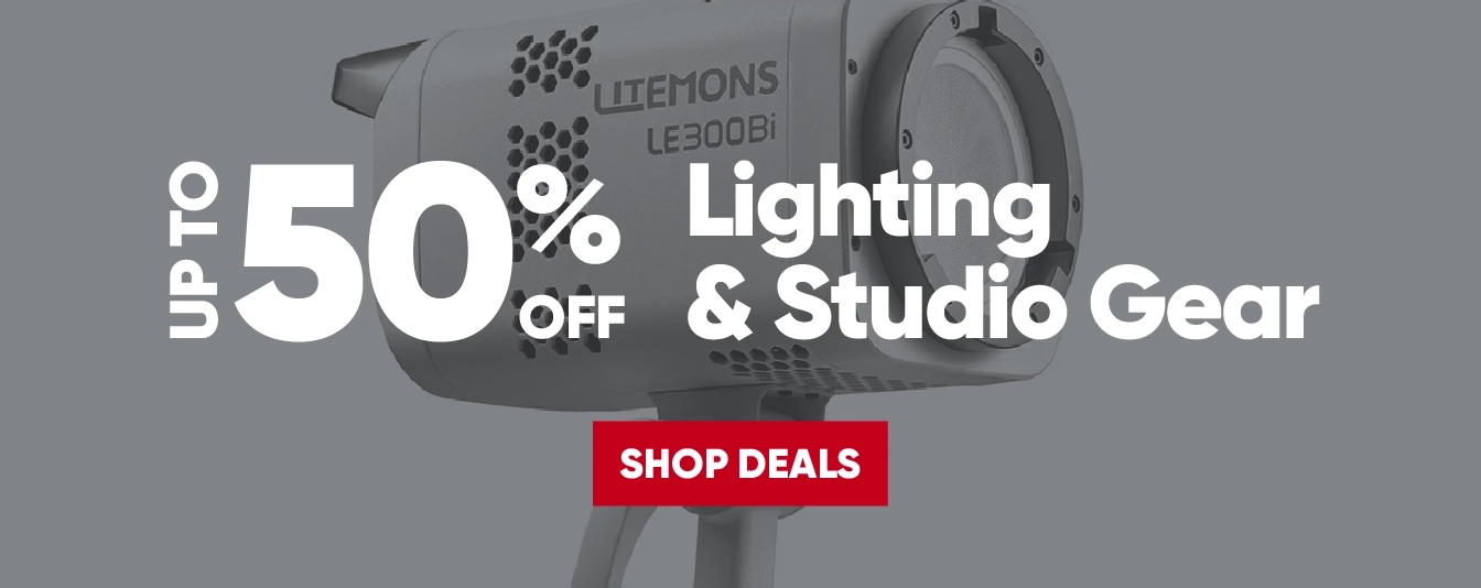 Shop boxing week deals on lighting and studio gear!