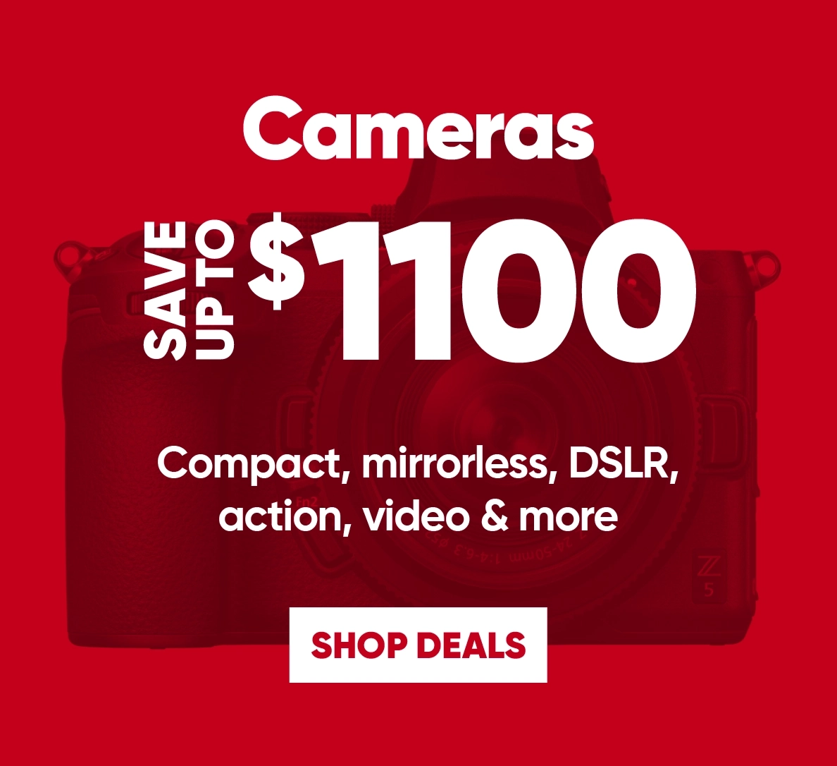 Shop boxing week deals on cameras!