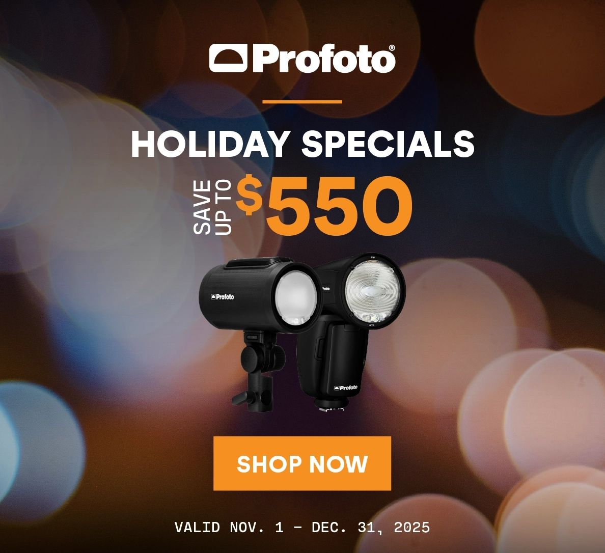 Profoto Holiday Specials! Save up to $500