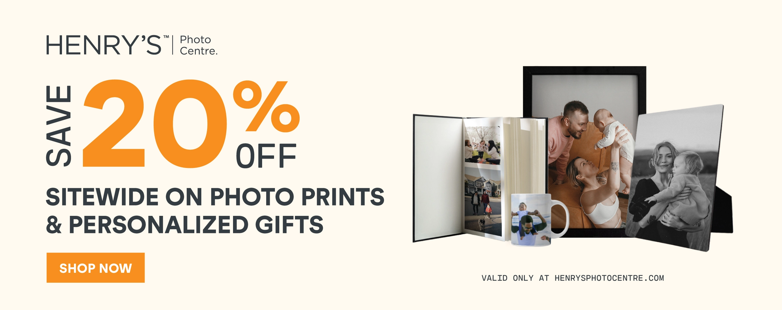 20% off sitewide for a limited time on henrysphotocentre.com