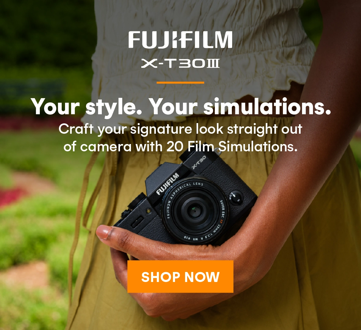Craft your signature look straight out of camera with the Fujifilm X-T30 III