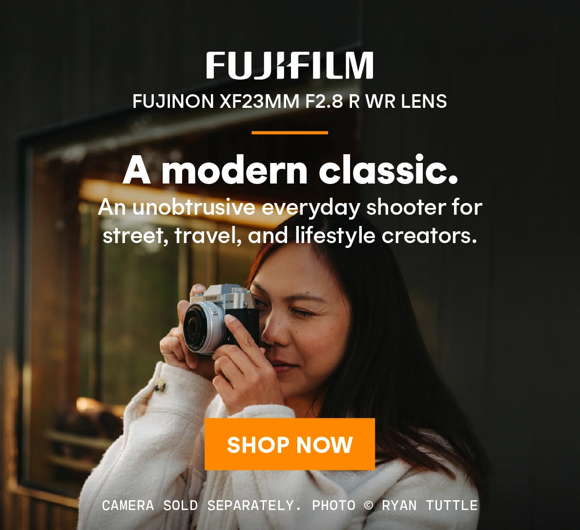 Fujifilm's Fujinon XF23mm F2.8 R WR Lens is perfect for everyday shooters and lifestyle creators