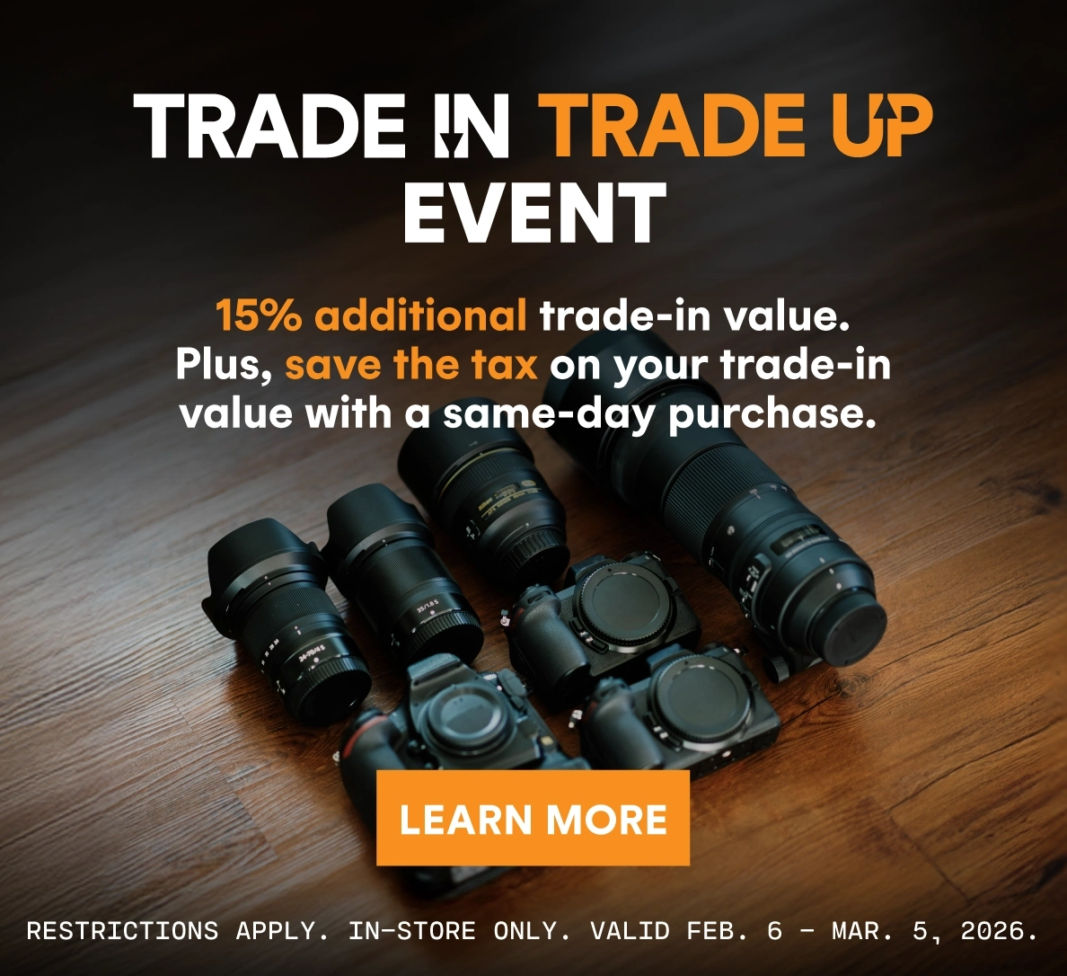 Henry's Trade-in Trade-up Event is on now!
