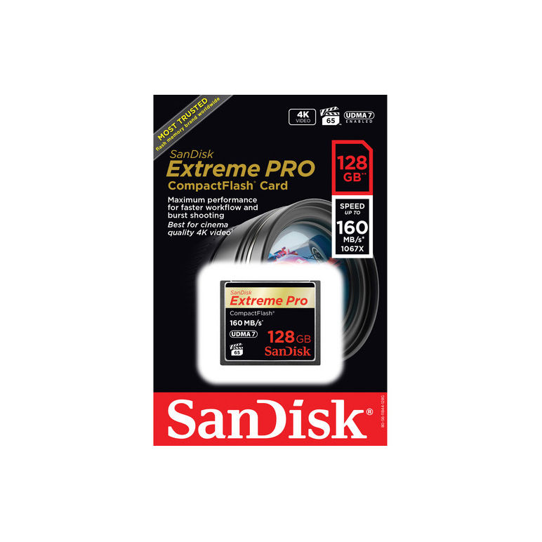Sandisk 128GB Extreme Pro CF Card 160Mb