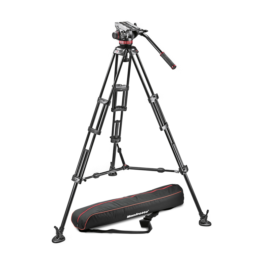 Image of Open Box Manfrotto 546B Tripod with MVH502A Head/Bag