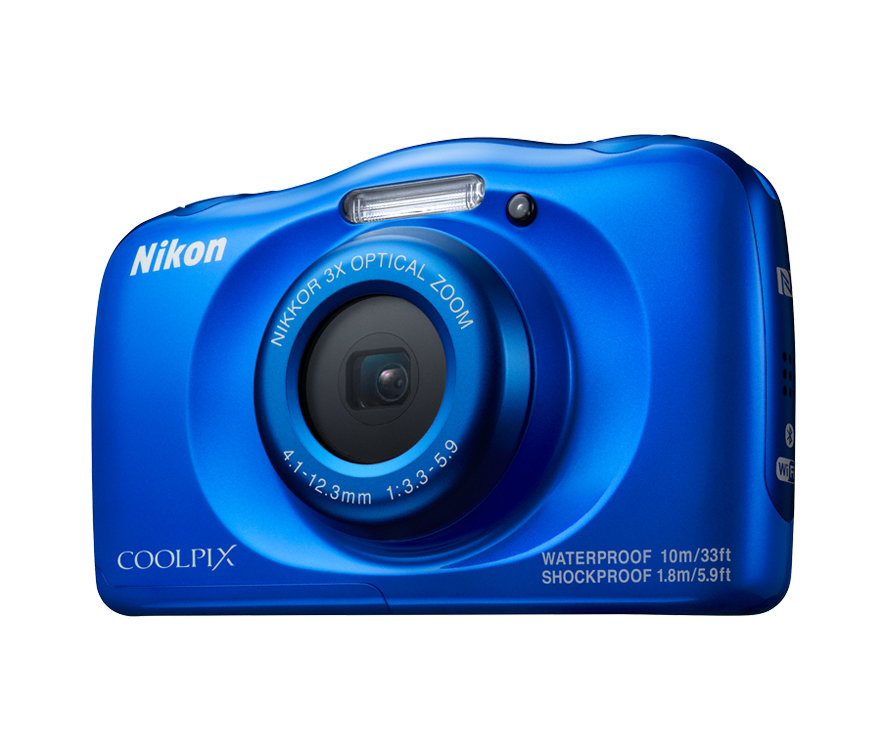 Nikon COOLPIX W100 青 Nikon Coolpix W100 Blue 13.2MP 3X Waterproof | Henry's