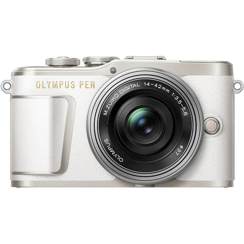 OM System E-Pl9 White with 14-42 EZ Lens | Henry's