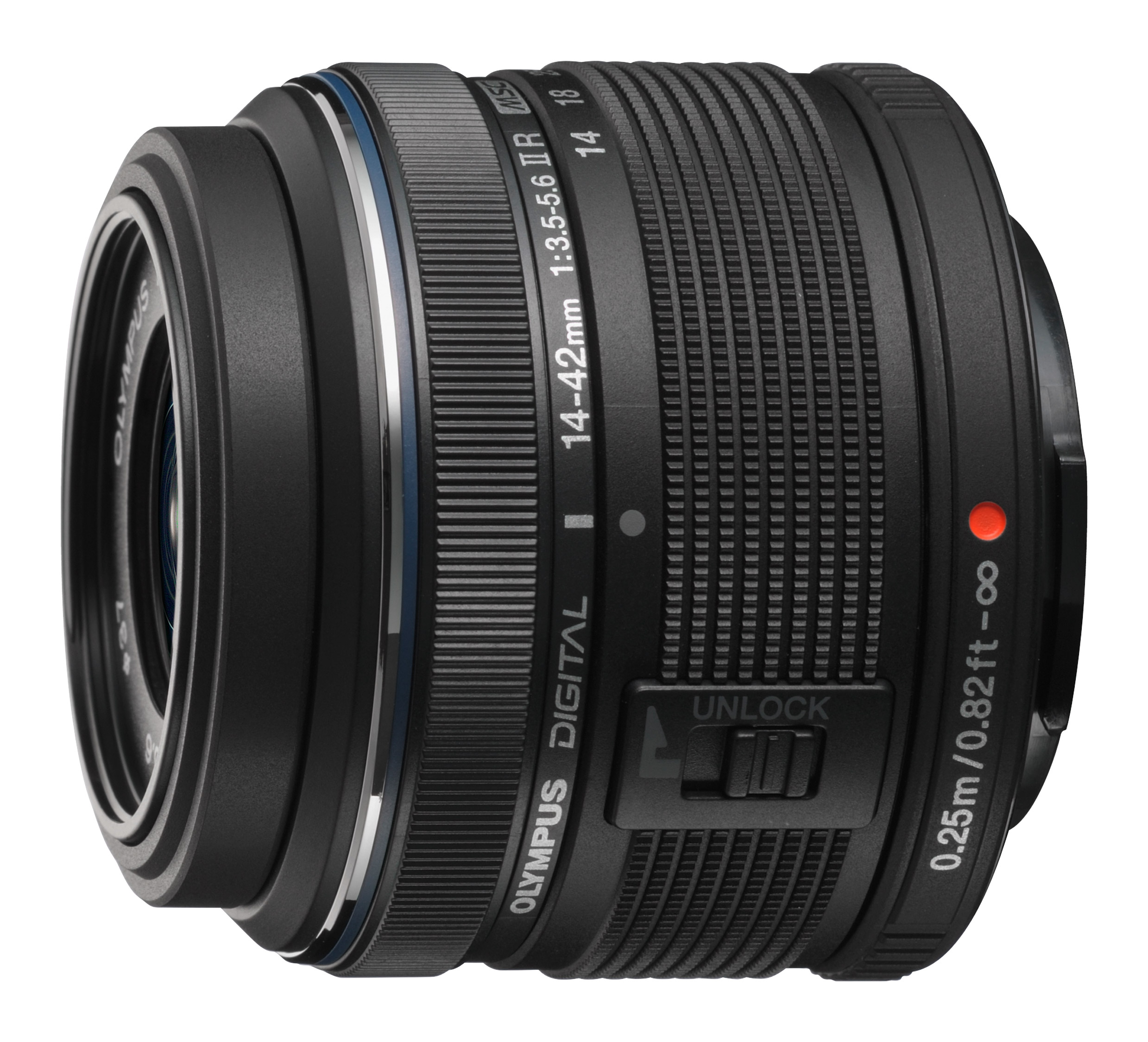 OM System 14-42mm II R Lens Black Micro 4/3