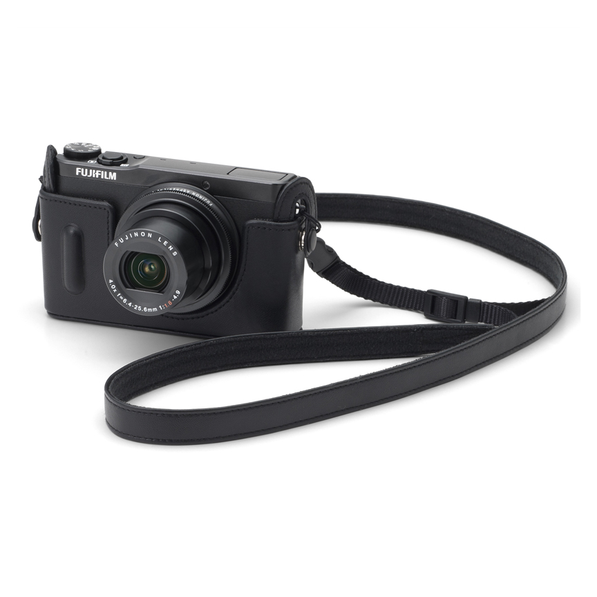 【yyy】富士フイルム FUJIFILM XQ2 純正ケース付き Fujifilm XQ2 Leather Camera Bottom Case Black | Henry's