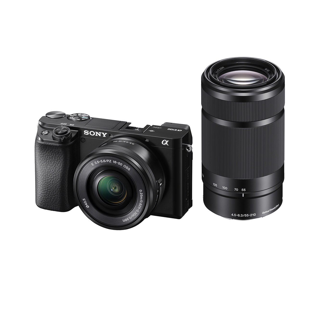 Sony Alpha A6100 with 16-50mm & 55-210mm Lens