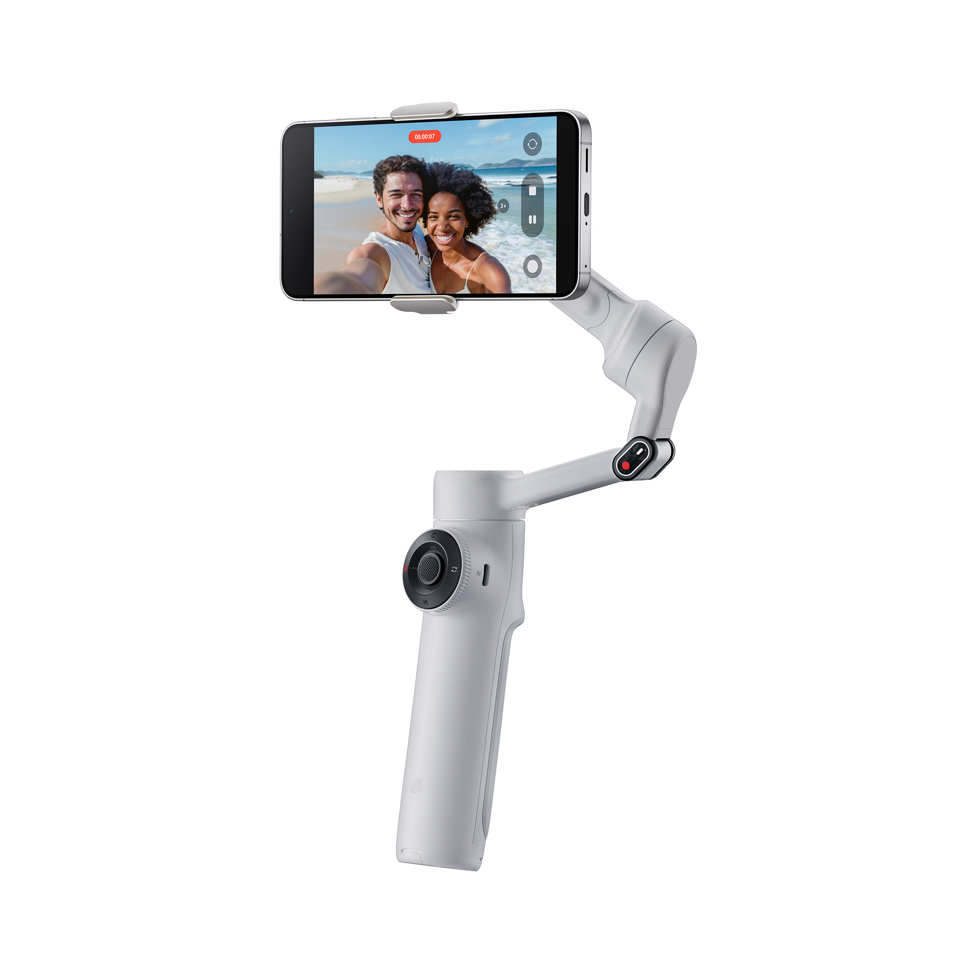 Insta360 Flow （Stone Gray） NEW Insta360 Flow Gimbal Stabilizer for Smartphone AI (Stone