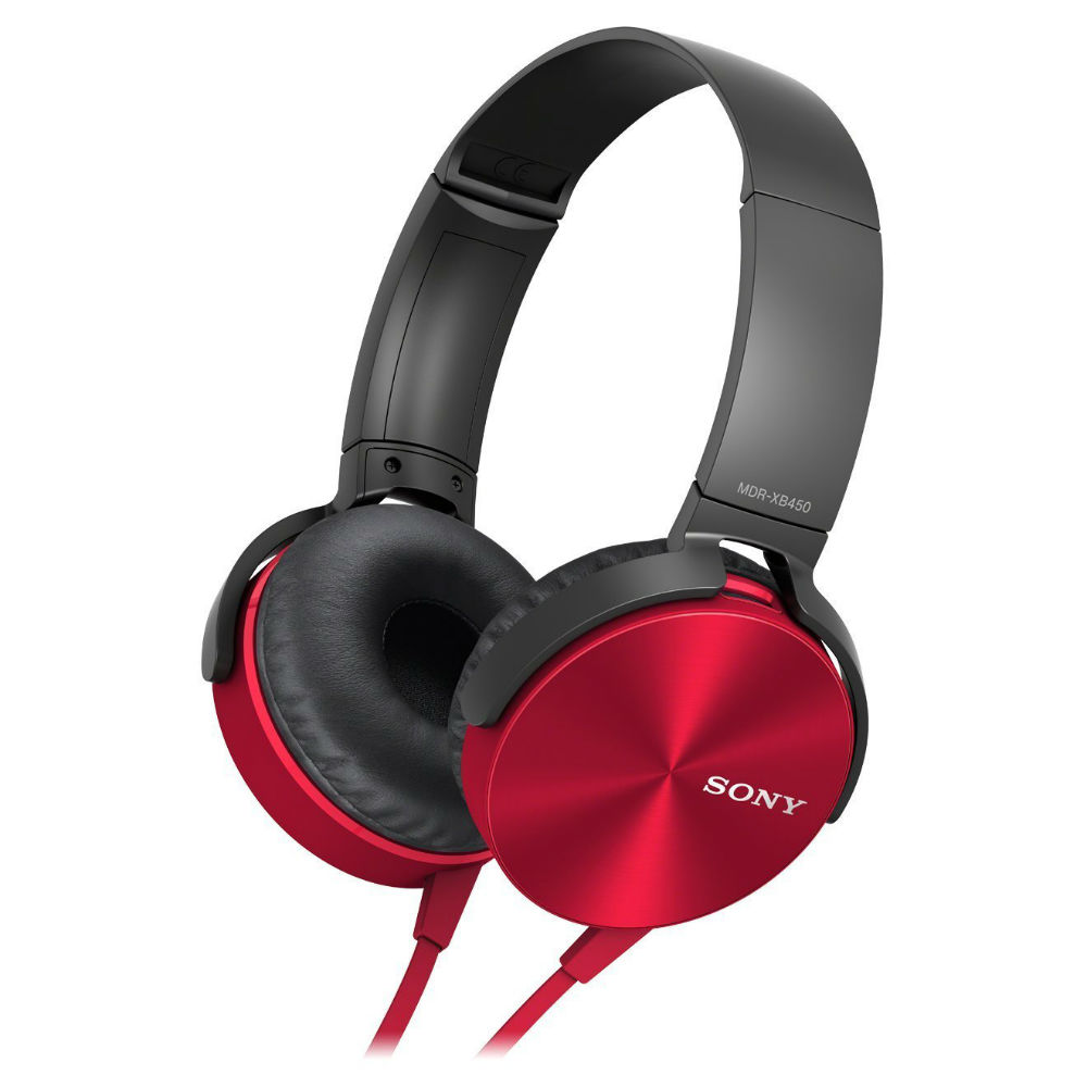 Sony MDR-XB450AP Headphone Red Xtra Bass | Henry's