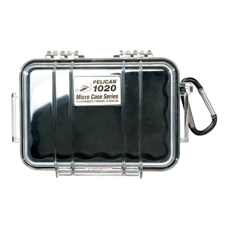 Pelican Clear 1020 Micro Black Case