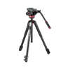 USED Manfrotto MT055XPRO3 Tripod + MVH502AH Video Head