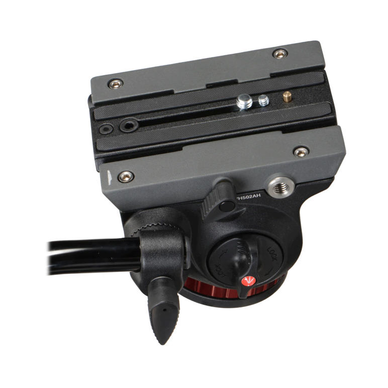 USED Manfrotto MT055XPRO3 Tripod + MVH502AH Video Head