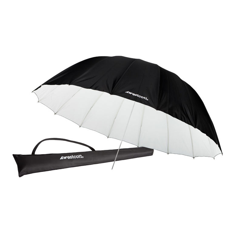 Westcott 7' White/Black Parabolic Umbrella