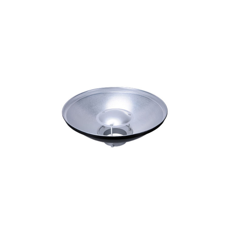 Godox Beauty Dish Argent 42 Cm Monture Bowens + Grille Nid D'Abeille + Diffuseur Blanc – Idéal Portrait Mode Beauté