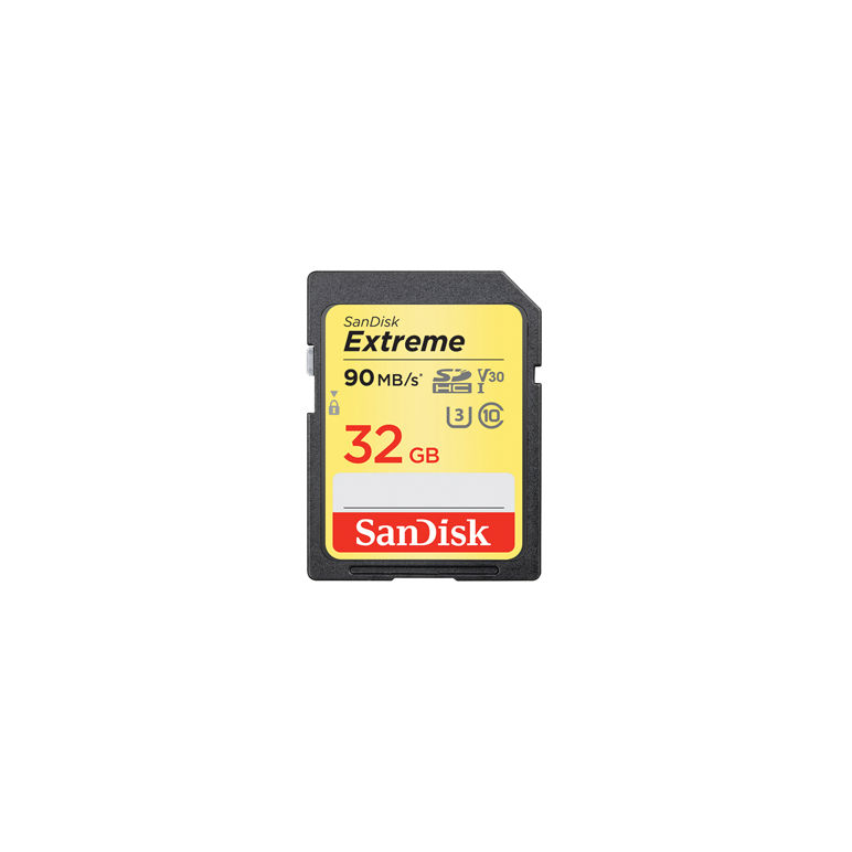 Sandisk 32GB Extreme SDHC 90MB/S U3 V30