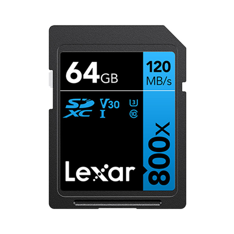 LEXAR 64GB 800X PROFESSIONAL SDXC CARD