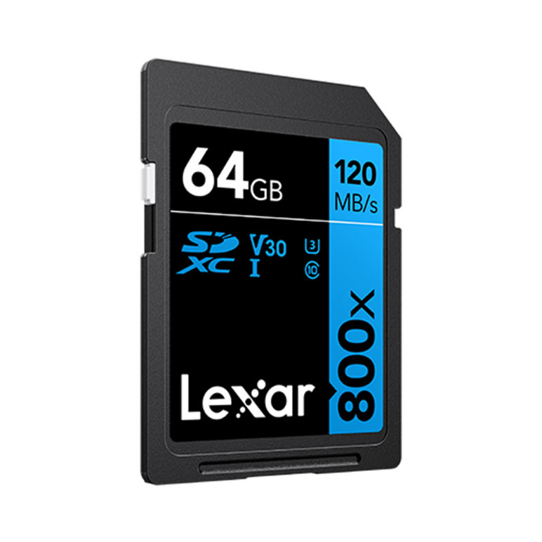 LEXAR 64GB 800X PROFESSIONAL SDXC CARD