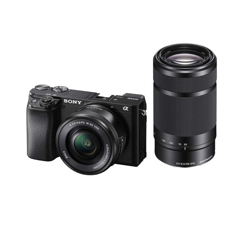 Sony Alpha A6100 with 16-50mm & 55-210 Lens