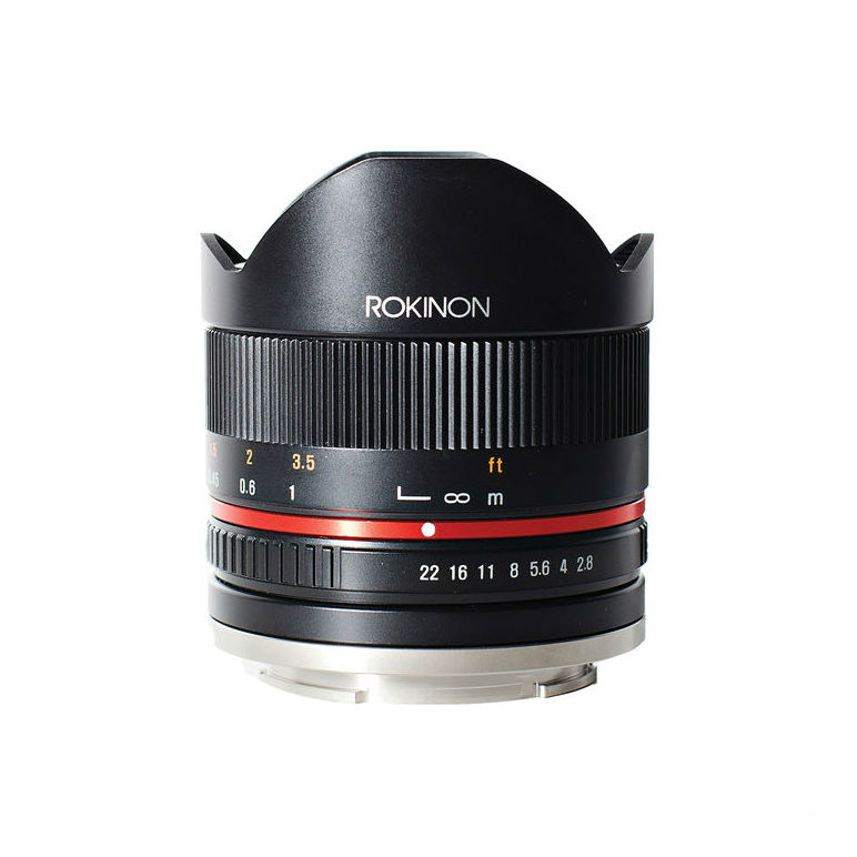 Rokinon 8mm f/2.8 II Fujifilm X Fisheye Black