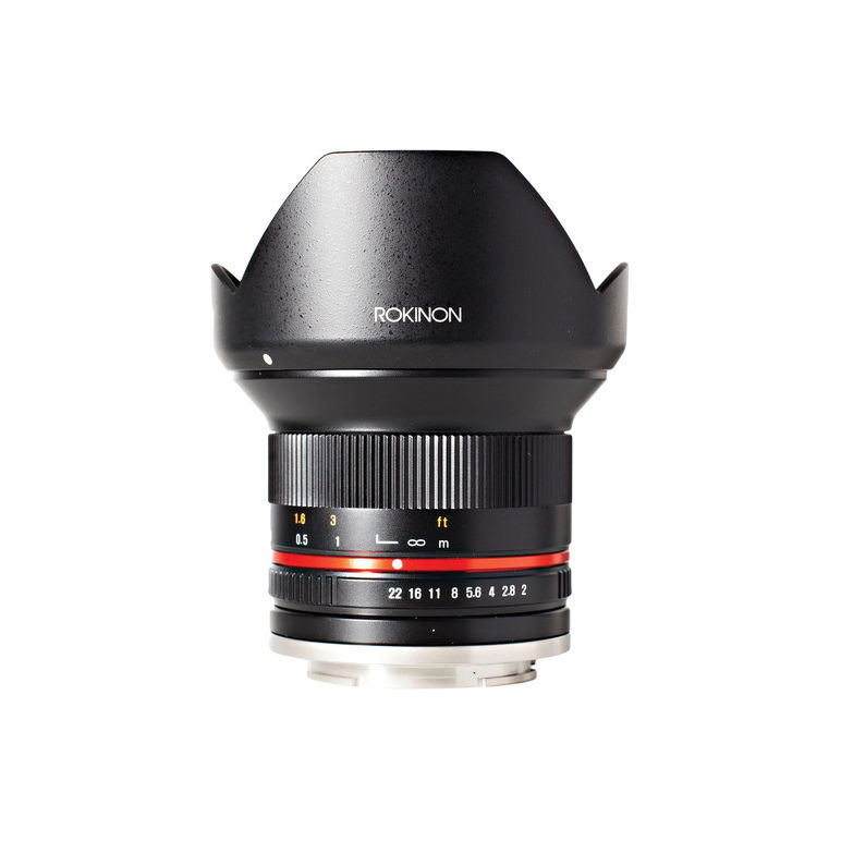 Rokinon 12mm f/2.0 Fujifilm X Black Lens