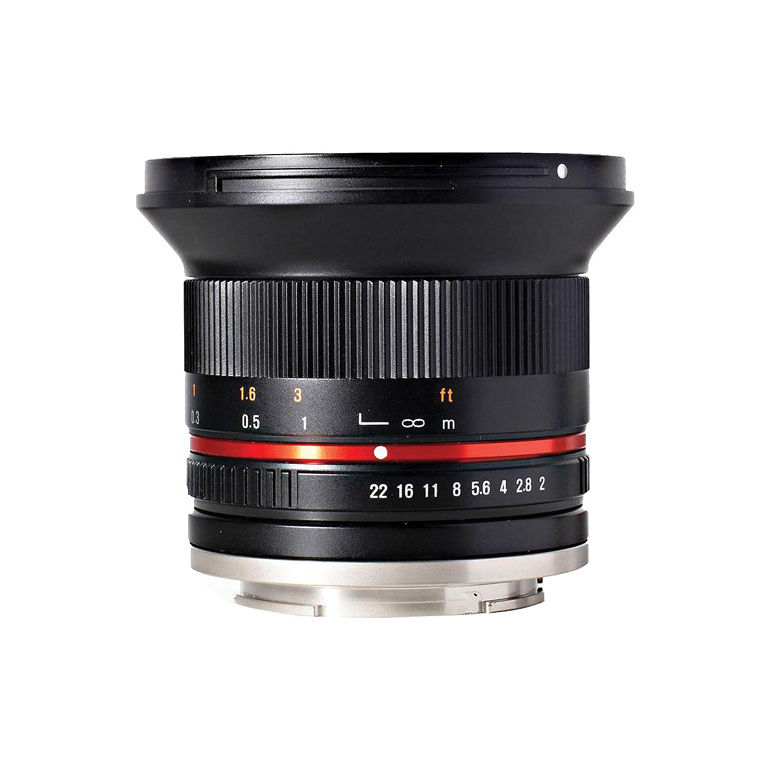 Rokinon 12mm f/2.0 Fujifilm X Black Lens