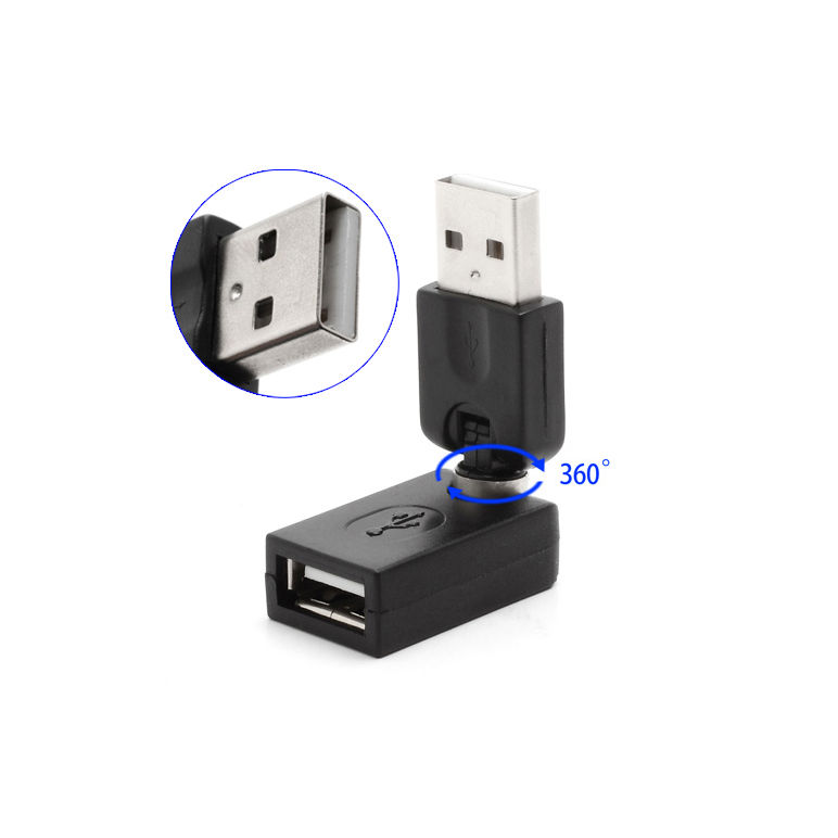 Essentials 360 Rotating Male to Fem USB Apapt
