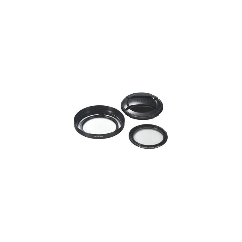 Fujifilm LHF-X20 Lens Hood, Cap & Protector Filter Black