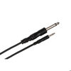 Hosa 3.5mm TS to 1/4" TS Cable, 5'