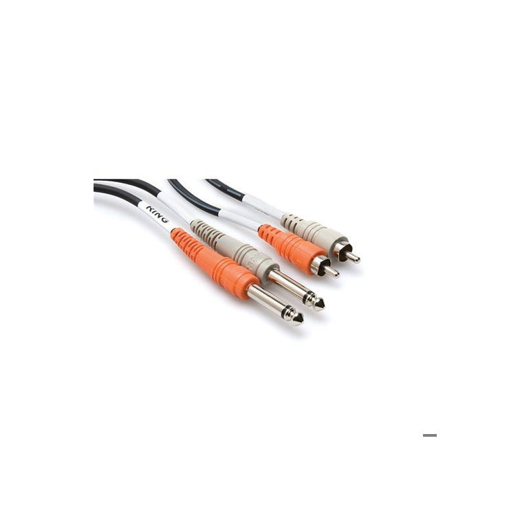 Hosa 2X 1/4" TS to 2X RCA Cable, 1M