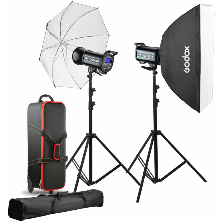 USED Godox QS400II 2.4G 2 Light Kit (UM/SB)