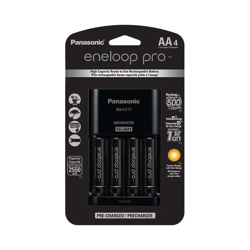 Panasonic Eneloop Pro AA4 with Charger