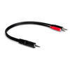 Hosa 3.5mm TRS to 2X 3.5mm TS Cable