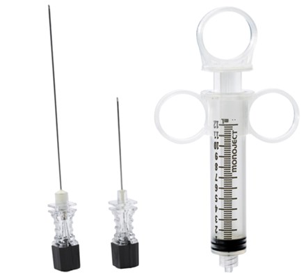 Breast Aspiration Dual-Port Biopsy Needle - 12cc Syringe