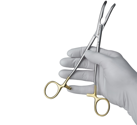 Hysterectomy Clamp - 21 cm (8.5”) Slight Curve