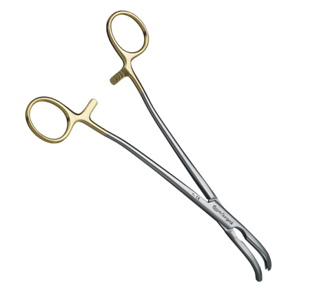 Hysterectomy Clamp - 24 cm (9.5”) Strong Curve