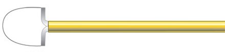 Large Radius Loop Electrode 2.0 cm x 2.0 cm x 12 cm