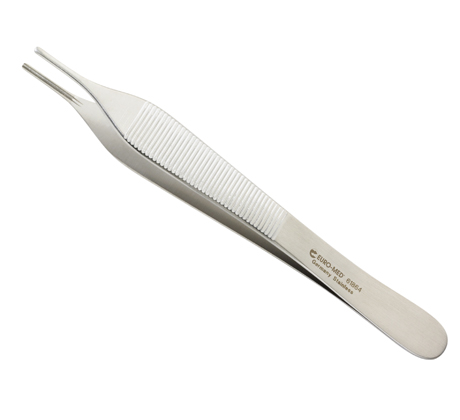Adson Tissue 1 x 2 Serrated Forceps,  4 3/4"