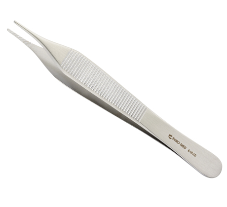 Adson Dressing Serrated Forceps, 4 3/4"