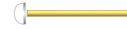 Large Radius Loop Electrode 2.0 cm x 0.8 cm x 12 cm