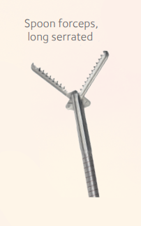 Endosee Advance Spoon Forceps, Long Serrated, 5 Fr, 455 mm