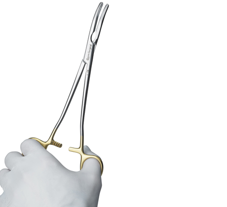 Hysterectomy Clamp - 30 cm (12”), Slight Curve