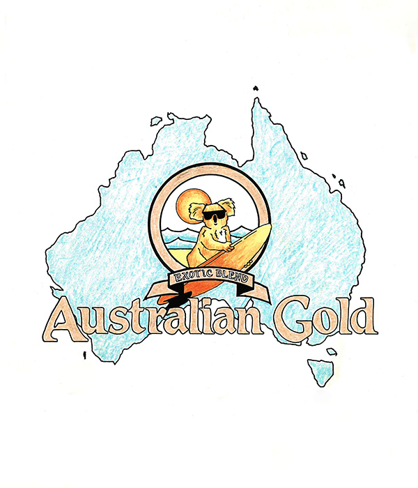 Illustration of Sydney the Koala with a sketch of Australia