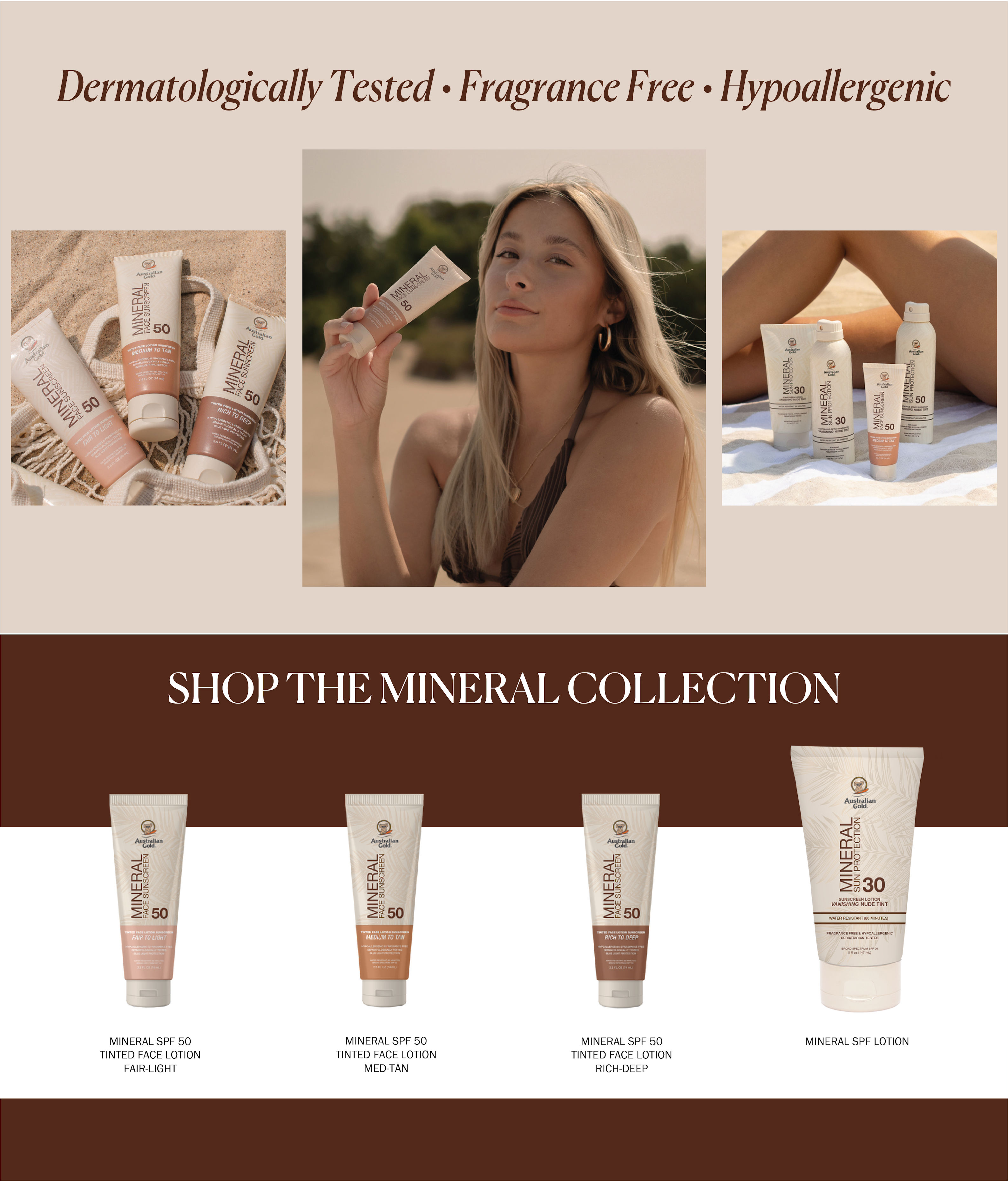 Tinted Face Landing Page