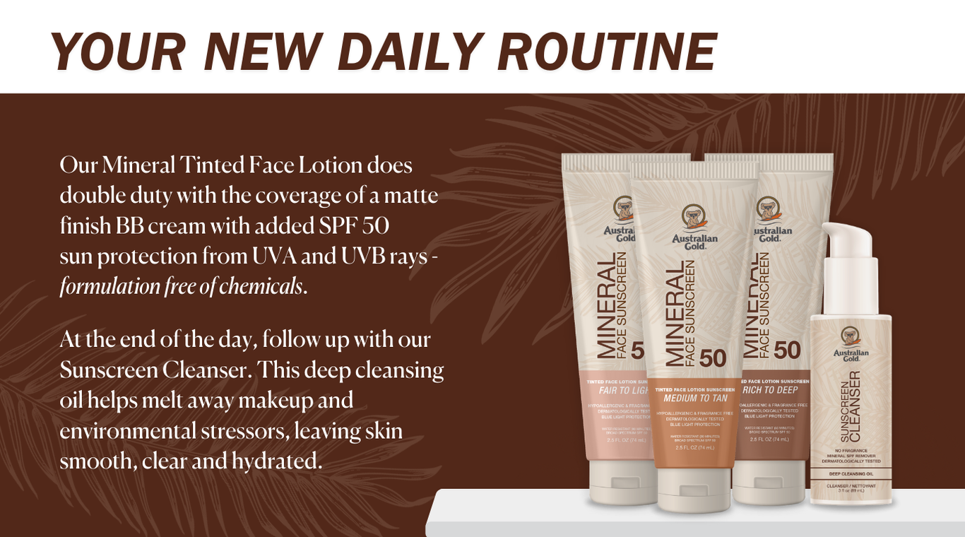 Your New Daily Routine: Mineral SPF Tinted Face Lotion and Sunscreen Cleanser